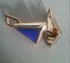 Fashion blue and gold ABS Cloth Belt Buckle , 7cm cool belt buckles