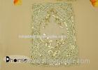 Bling Gold Embroidery Sequin Trimmings , Sequin Appliques For Costumes