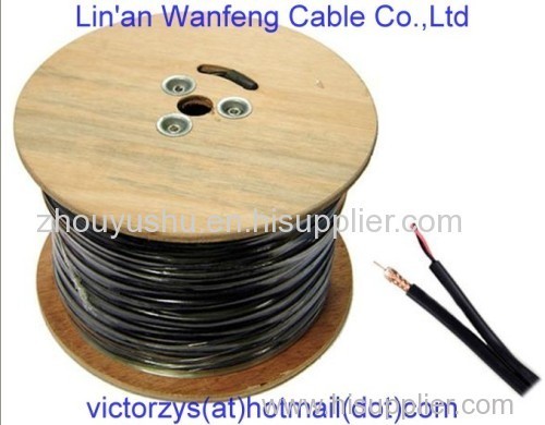 China Hangzhou Manufacture High Quality Composite Cable Rg59+2c