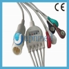 Philips one piece ECG cable with leadwires 8pin snap AHA
