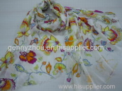 Printed scarf polyester scarf