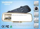 Full HD Golden Frame Bluetooth Car Rear View Mirror 2.7