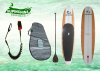 short Lighter custom wood sup paddle boards for fishing / yoga