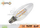 Aluminium E14 Candle Bulb Super Brightness , Flicker Candle Bulbs