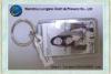 Personalized clear plastic photo keychain