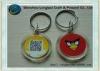 Round shape photo frame keychain as personalized DIY gift , acrylic key ring