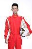 Mens Auto Car Racing Wear Custom Racing Suits White Red Blue Black Color