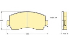 Reliable brake pad for Japanese car