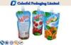 250ml Beverage Laminated Stand Up Pouch With Spout , liquid packaging bags