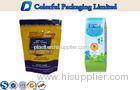 resealed kraft paper Whey Protein Powder Bag with Zipper top / window