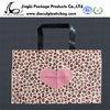 colorful plastic Carrier Bags with heart Printed HDPE gift bag with rope handles for shopping