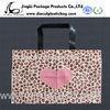 colorful plastic Carrier Bags with heart Printed HDPE gift bag with rope handles for shopping