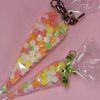 Triangle Shape Custom Printed Transparent Candy Opp Bag Packing