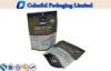 Aluminum Foil Resealable Matte Black Stand up Pouch For Protein Packing