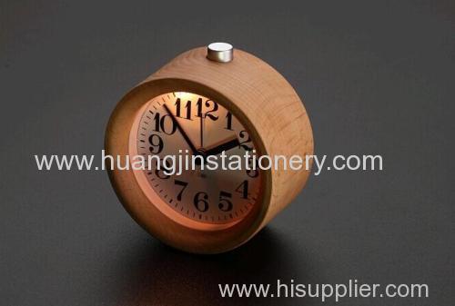 solid wood / LED light / alarm clock