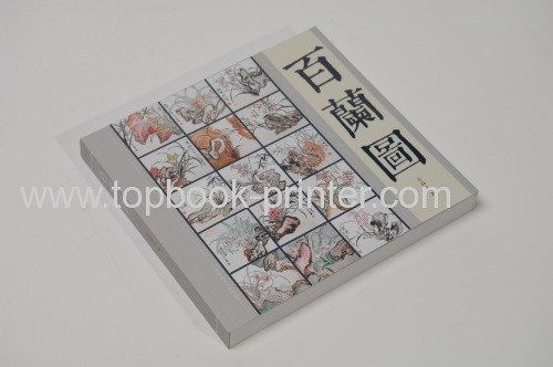 Top-grade matt laminated art paper cover gold stamping design softcover book printer or binder