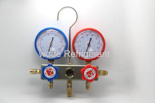 4 way manifold gauge/manometer/refrigerant gauge