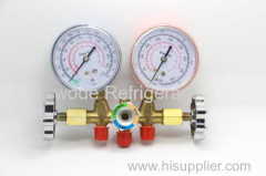 4 way manifold gauge/manometer/refrigerant gauge