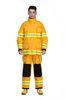 Anti Static Oil proof Fireman Turnout Gear Flame Retardant Uniforms Yellow Orange Navy blue