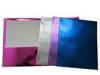 Colorful 2 Pockets Paper Portfolio Folder / recycled paper folder With Laser Film