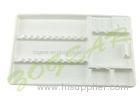 Disposable Plastic Tray PS Material Dental Set up Trays Flat / Convex Instrument Tray