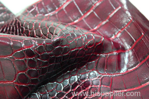 Simulation animal design crocodile skin pcvc