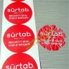Custom Red Round Security Warranty Seal Stickers Tamper Evident Warranty void If Seal Broken or Removed Stickers for Box