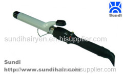 LCD ceramic hair curling iron