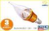 low energy candle light bulbs / 3w led candle bulb with Clear Cover