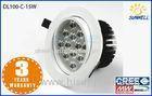 12v High Lumen Led Downlight 5.5 inch 15watt / aluminum cabinet downlight