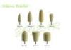 Silicone Polishers for Porcelain / Resin Teeth , Dental Polishing Burs Silicone Rubber Mixing