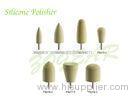 Silicone Polishers for Porcelain / Resin Teeth , Dental Polishing Burs Silicone Rubber Mixing