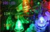 Durable Multi Color Bell Shape LED Bulb String Lights For Bedroom / Wedding