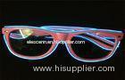 Eco - friendly Night Club Promo El LED Glow Sunglasses With Electro Luminous Wire