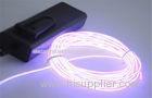 Flexible EL Lighting Wire White For Flash Advertisement / Neon Rope Light Electro Luminous Wire
