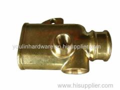 Forged brass sand blasting welding four way parts