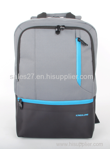grey linen laptop backpack computer backpack