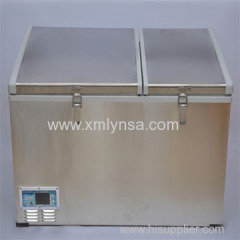 Auto mobile double door fridge with compressor 125L for out door usage