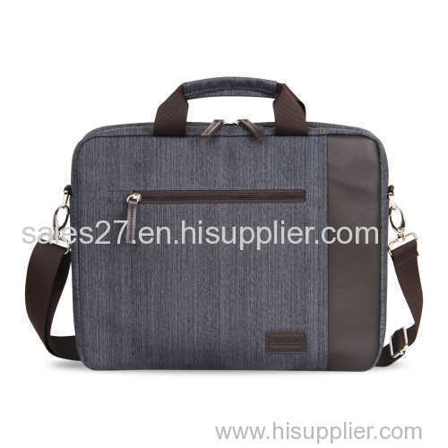 new design 14 inch shoulder linen laptop bag computer bag