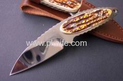 quality fixed blade hunting knives with bone handle and buy knives online