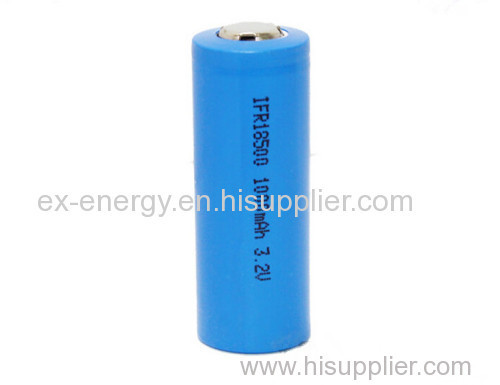 18500 3.2v Cylinder Lithium Ion Battery 1000mah