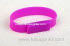 Grade A Chip Wristband USB Flash Drive , Silicone Bracelet USB Memory Stick