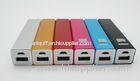 3200mAh Purple Rectangle Shape Portable USB Power Pack For Notebook