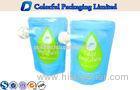 Stand Up Zippper Spout Pouch for Liquid , Spout Bags for Beverage Packaging