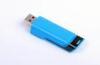 OEM Branded Blue Plastic Pushable 8GB USB Memory Stick , FCC ROSH CE