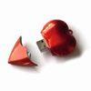 Red Plastic Heart Shape High Speed USB Flash Memory Drives 2.0 4GB