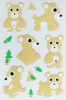Fuzzy Puffy custom book Stickers For Kids / Cute Little Bear desk Stickers