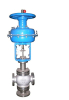 pneumatic diaphragm three confluence valve