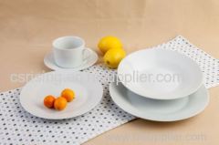 20 PCS White Porcelain Dinnerware Sets