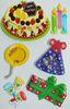 3D Layered gift Shaker Stickers Colored birthday cake For children